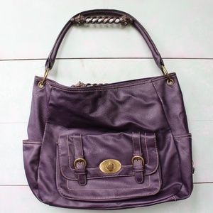 Purple handbag
